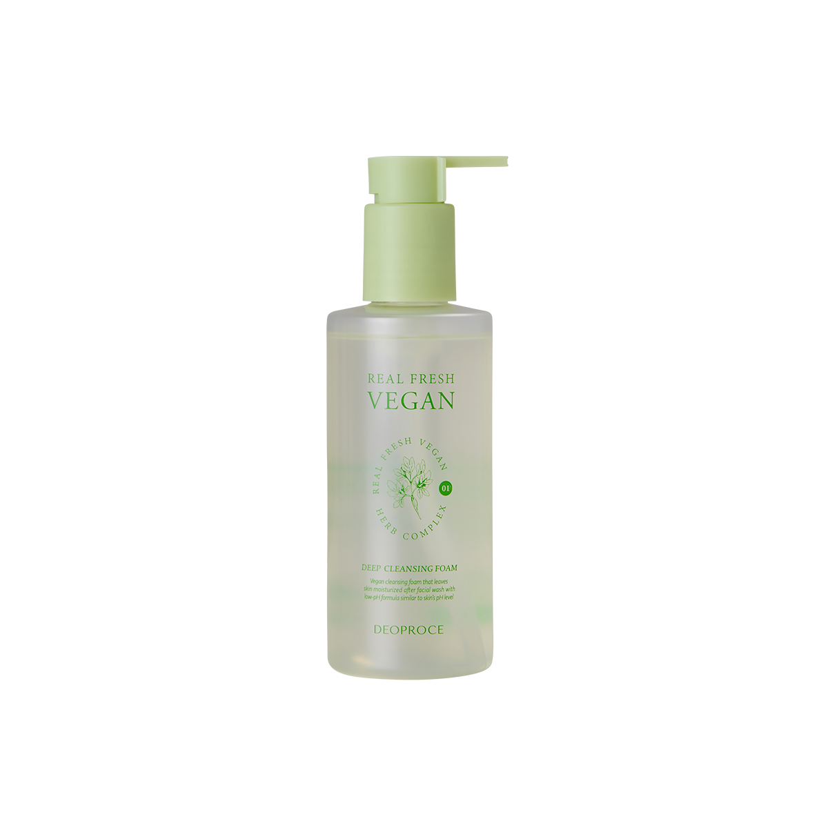 Espuma Limpiadora Deoproce Real Fresh Vegan 200ml
