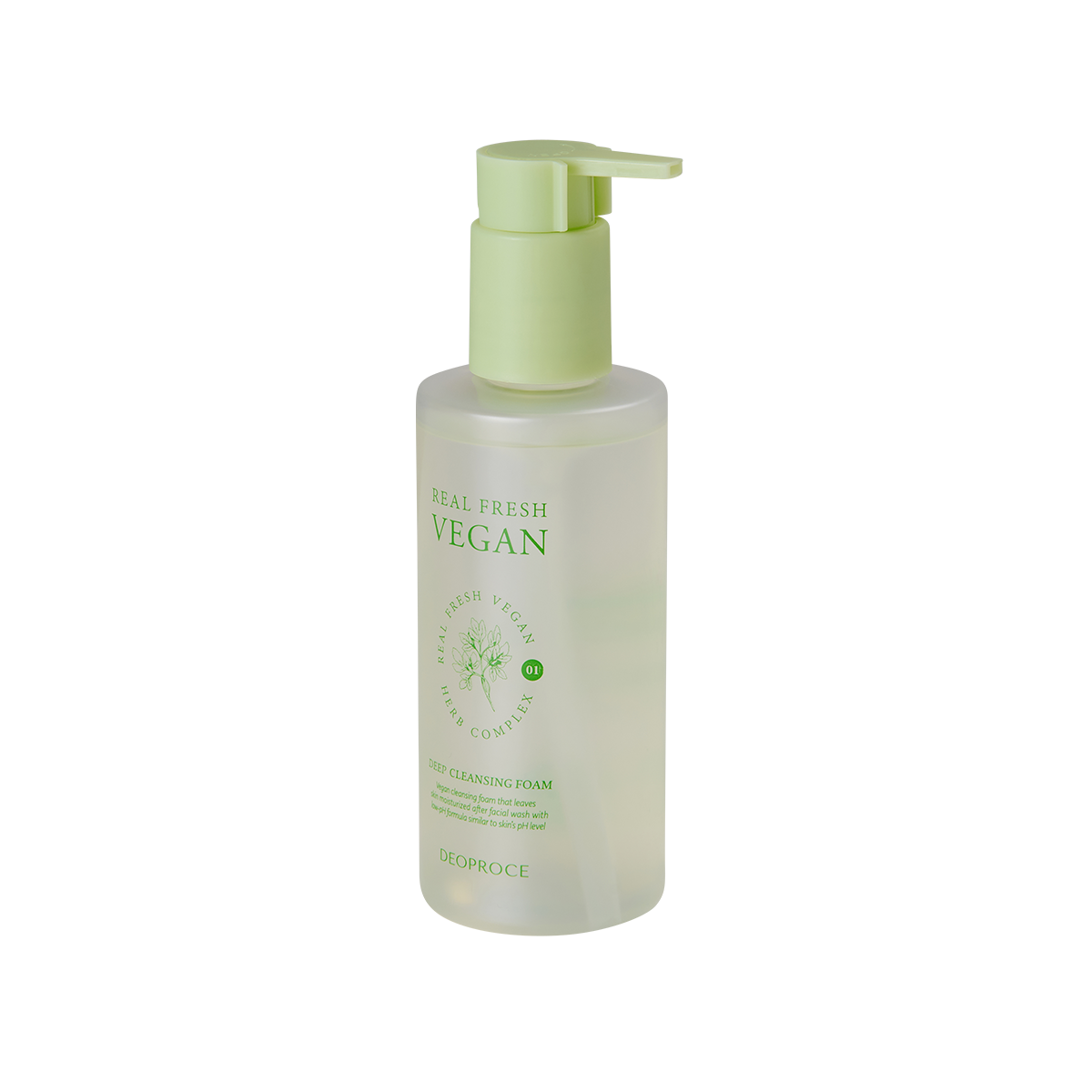 Espuma Limpiadora Deoproce Real Fresh Vegan 200ml