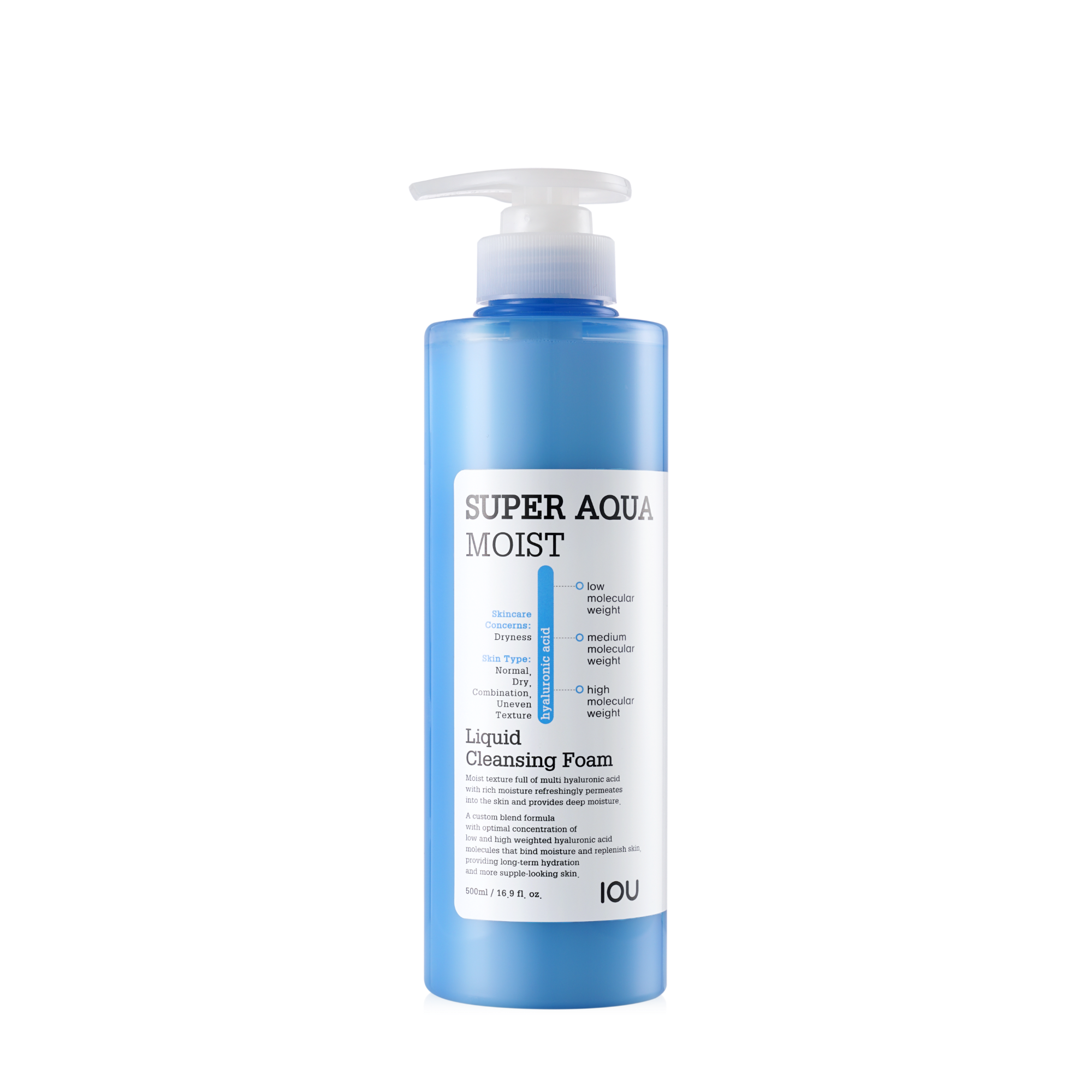 Espuma Limpiadora Iou Super Aqua Moist 500ml