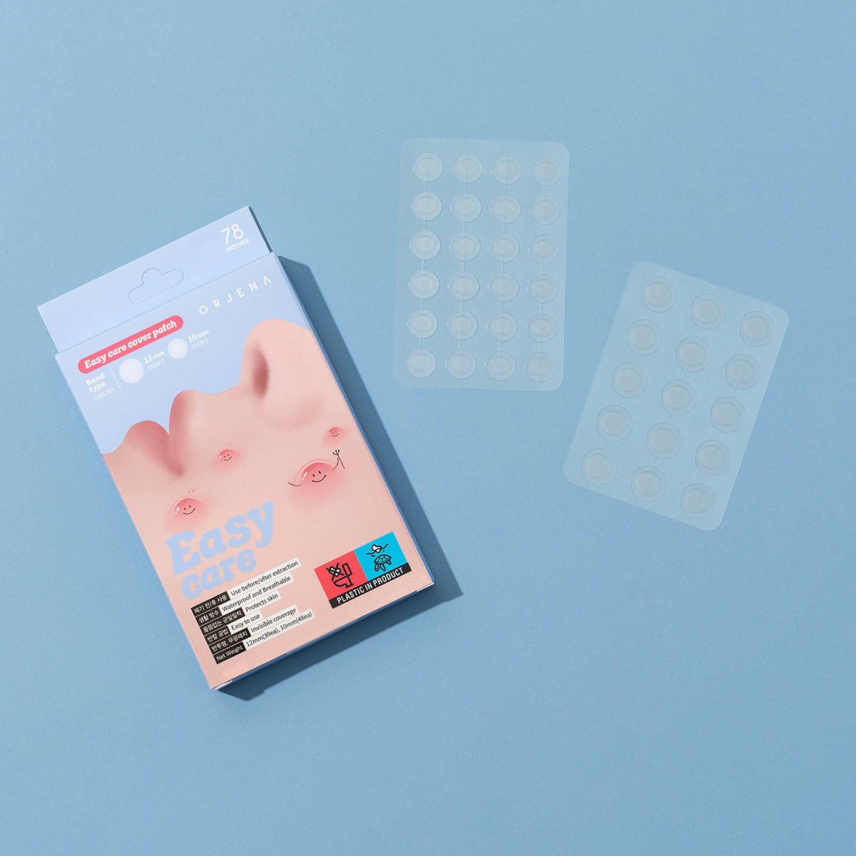 Parches Para Acné Orjena Easy Care 78Pcs