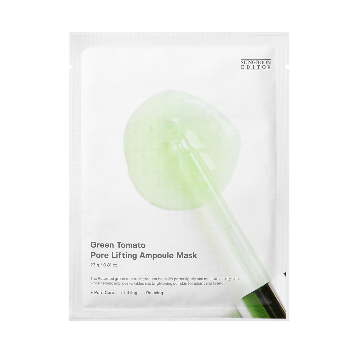 Mascarilla Facial Sungboon Editor Green Tomato Pore 23gr