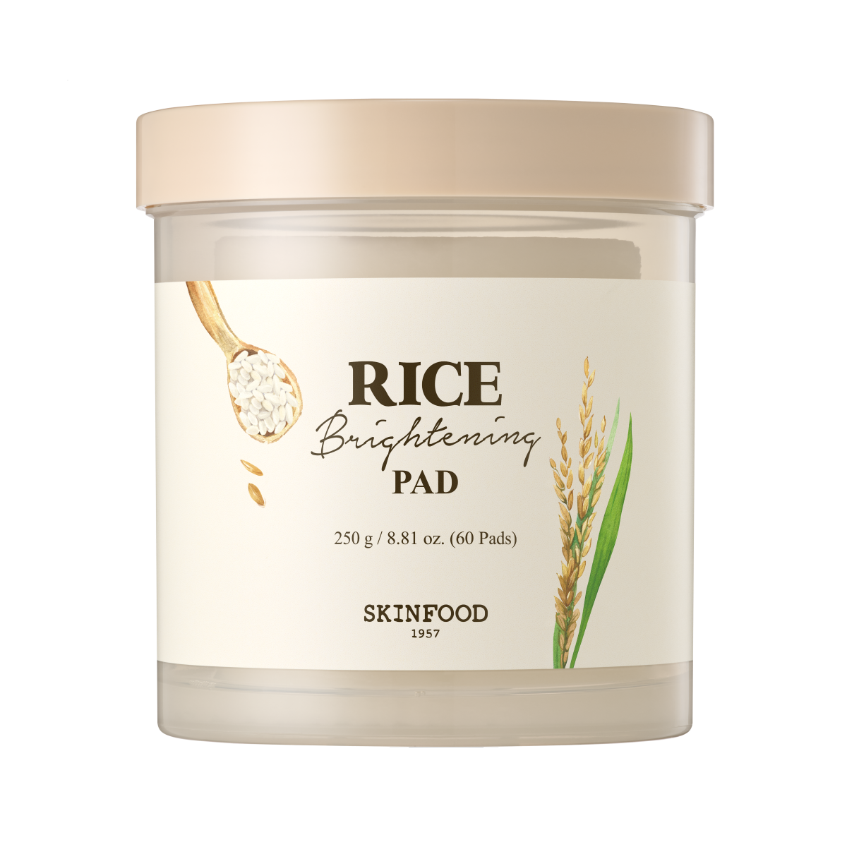 Pad Tonificante Skinfood Rice Brightening 60Pcs